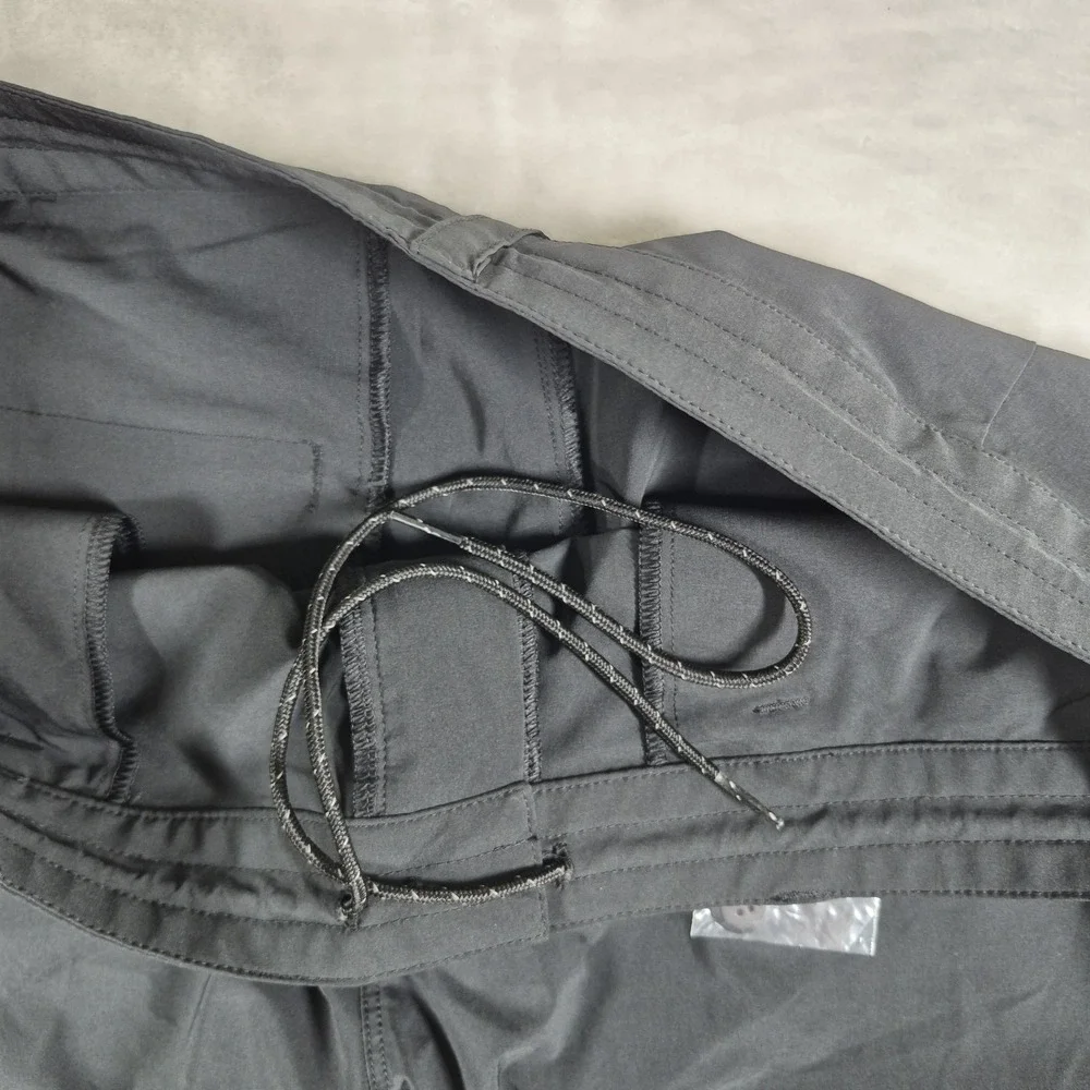 Outerknown Nomadic Hybrid Stretch Shorts Men's 36 Black Drawstring Pockets NWT